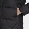 Áo Khoác Nữ Lông vũ Adidas Chính hãng - Essentials Midweight Down Hooded Jacket - Black | JapanSport GT9175
