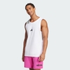 Áo ba lỗ Adidas Nam Chính Hãng - Essentials Small Logo Tank Top - Màu Trắng | JapanSport JE8984