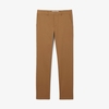 Quần Dài Lacoste Chính hãng - Slim Fit Stretch Cotton Pants - Màu Nâu  | JapanSport  HH3463-51-DPC