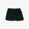 Quần Short Lacoste Nữ Chính Hãng - Women's Relaxed Fit Corduroy Shorts - Màu Green | JapanSport FF5683-51-YZP