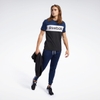 Áo Phông Reebok Nam Chính Hãng - Training Essentials Linear Logo Tee - Black/Blue | JapanSport - FK6124