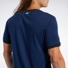 Áo Phông Reebok Nam Chính Hãng - Training Essentials Linear Logo Tee - Black/Blue | JapanSport - FK6124