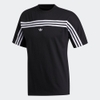 Áo Adidas Chính hãng - 3-striped short-sleeved - Nam - Đen | JapanSport FM1535