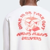 Áo Khoác Adidas Nam Chính Hãng - Food fortune cookie Graphic Sweatshirt - Màu Trắng| JapanSport  JW4347