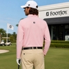 Áo Polo FOOTJOY Chính Hãng - Golf Shoulder Line Long Sleeve Shirt - Màu Hồng | JapanSport 38587 FJ-F25-S03
