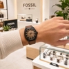 Đồng hồ nam Fossil Chính hãng - Everett Automatic Dark Brown LiteHide™ Leather - 42mm | JapanSport ME3207