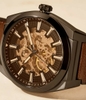 Đồng hồ nam Fossil Chính hãng - Everett Automatic Dark Brown LiteHide™ Leather - 42mm | JapanSport ME3207