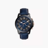 Đồng hồ Fossil Chính hãng - Grant Chronograph Navy Leather Watch 44mm | JapanSport FS5061IE