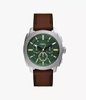 Đồng hồ Fossil Chính hãng - Machine Chronograph Brown Leather Watch | JapanSport FS6100