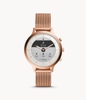 Đồng hồ Fossil Chính hãng - Hybrid Smartwatch HR Charter - Rose Gold - FTW7014 - Nữ | JapanSport