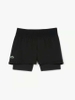 Quần Short Lacoste Chính hãng - Ultra Dry Lined Tennis Shorts - Màu Đen | JapanSport GF8598-51-C31