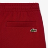 Quần short Lacoste Chính Hãng - Unisex Signature Print Fleece Shorts - Màu Đỏ | JapanSport GH1220-51-IXX