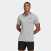 Áo Adidas Chính Hãng - HEAT. RDY Tennis Ribbed Polo - Xám | JapanSport GH7668