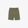 Quần short Lacoste Chính Hãng - Regular Fit Fleece Shorts - Màu Olive | JapanSport GH9627-51-316
