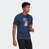 Áo phông adidas chính hãng - BOXED FOIL GRAPHIC TEE - Navy | Japansport - GL3032