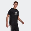 Áo Phông Adidas Chính hãng - Designed 2 Move Activated Tech AEROREADY Tee Nam - Đen | JapanSport GM2162