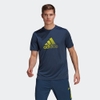 Áo Adidas Chính hãng - Designed 2 Move Activated Tech AEROREADY Tee Nam - Xanh | JapanSport GM2164