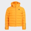 Áo Khoác Adidas Nam Chính Hãng -  ITAVIC 3-STRIPES MIDWEIGHT HOODED JACKET - Vàng Cam | JapanSport  GQ2348