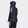 Áo Khoác Nữ Lông vũ Adidas Chính hãng - Essentials Midweight Down Hooded - Navy | JapanSport GT9170