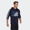 Áo Adidas Chính hãng - Essentials Logo Colorblock Hoodie - Xanh | JapanSport GV0252