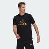 Áo Phông Adidas Nam Chính Hãng - Black Foil Logo Graphic Tee - Đen | JapanSport GV2913