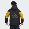 Áo Khoác Adidas Nam Chính Hãng - LOGO DOWN JACKET - Đen/Vàng | JapanSport - H23087