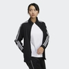 Áo Khoác Nữ Adidas Chính hãng - Women's Long Sleeve Jersey Jacket 3 Stripes Double Knit Track Top - Đen | JapanSport H29518