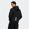 Áo Khoác Adidas Chính hãng - Seasonal icon brushed hoodie - Nam - Đen | JapanSport H40891