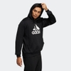 Áo Khoác Adidas Chính hãng - Seasonal icon brushed hoodie - Nam - Đen | JapanSport H40891