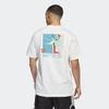 Áo Phông Adidas Chính Hãng - BASKETBALL GRAPHIC TEE - Trắng | JapanSport H47029
