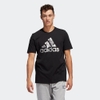 Áo Phông Adidas Nam Chính Hãng - FOIL BADGE OF SPORT GRAPHIC TEE - Đen | JapanSport HE4789