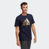 Áo Phông Adidas Nam Chính Hãng - FOIL BADGE OF SPORT GRAPHIC TEE - Navy | JapanSport HE4790