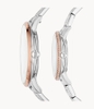 Cặp Đồng hồ Fossil Chính hãng - His & Her Three-Hand Stainless Steel Watch Box Set – FS5562SET | JapanSport