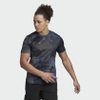 Áo Phông Adidas Chính Hãng - D4T HIIT ALLOVER PRINT TRAINING TEE - Xanh | JapanSport HL8785