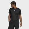 Áo Phông Adidas Nam Chính Hãng - AEROREADY HIIT BACK 3-STRIPES TRAINING T-SHIRT - Đen/Vàng | JapanSport HN8506