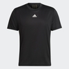 Áo Phông Adidas Nam Chính Hãng - AEROREADY HIIT BACK 3-STRIPES TRAINING T-SHIRT - Đen/Vàng | JapanSport HN8506