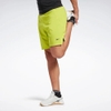 Quần Shorts Reebok Nam Chính Hãng - Speed 3.0 two-in-one  - Màu Xanh Vàng | JapanSport HR6140