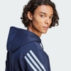 Áo Khoác Adidas Chính Hãng - Future Icons 3-Stripes Zipper Hoodie - Xanh | JapanSport IJ8879