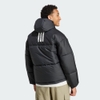 Áo Khoác Adidas Nam Chính Hãng - THREE STRIPES PUFFY HOODED JACKET - Đen | JapanSport IK0521