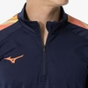 Áo Khoác Mizuno Chính Hãng - Stretch Fleece Shirt - Màu Xanh | JapanSport  P2MCA516-14