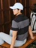 Áo Polo Adidas Nam Chính Hãng - COLORBLOCK RUGBY STRIPE POLO SHIRT - Đen/Xám  | JapanSport IU4355
