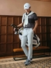 Áo Polo Adidas Nam Chính Hãng - COLORBLOCK RUGBY STRIPE POLO SHIRT - Đen/Xám  | JapanSport IU4355