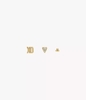 Bông tai FOSSIL Chính hãng - Sutton All Stacked Up Gold-Tone Brass Heart Earring Set - JA7277Set | JapanSport