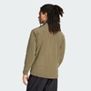 Áo Khoác Adidas Nam Chính Hãng - Essentials 1/2 Zip Fleece - Màu Olive | JapanSport JP0784