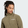 Áo Khoác Adidas Nam Chính Hãng - Essentials 1/2 Zip Fleece - Màu Olive | JapanSport JP0784