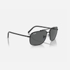 Kính Ray-Ban Chính hãng -  Sunglasses in Black and Dark Grey - RB3796 002/B1 59 mm - Nam | JapanSport