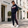 Bộ thể thao Lacoste Chính hãng - Colorblock Hoodie + Tapered Leg Sweatpants - Màu Navy | JapanSport SH5913-51-6WZ + XH2846-51-IE3