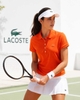 Áo Polo Lacoste nữ Chính hãng - L.12.D Slim Fit Stretch Petit Piqué - Màu Cam | JapanSport PF5462-51-SJI