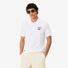 Áo Polo Lacoste Chính hãng - Regular Fit Miami Open Graphic - Màu Trắng | JapanSport DH8632-51-001