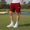 Quần short Lacoste Chính Hãng - Unisex Signature Print Fleece Shorts - Màu Đỏ | JapanSport GH1220-51-IXX